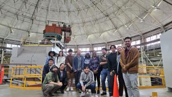 Photo of students of ETX180 at the Advanced Light Source, Berkeley. 