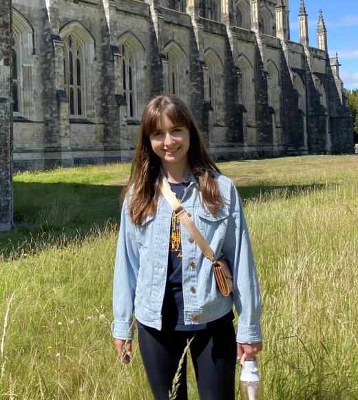 Photo of undergraduate students Anna Maffia