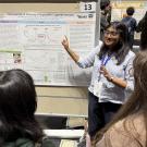 Student presenting at the Undergraduate research conference
